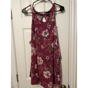 Torrid  Floral Print Sleeveless Tunic Length Blous